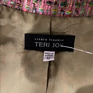 Teri Jon Vibrant Tweed Jacket